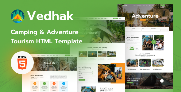 Vedhak - Adventure Tours and Travel HTML Template TFx
