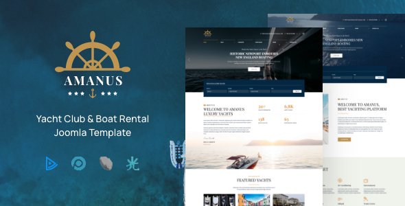 Amanus  Yacht Charter Joomla Template TFx