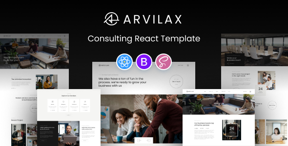 Arvilax  Business Consulting React Template TFx