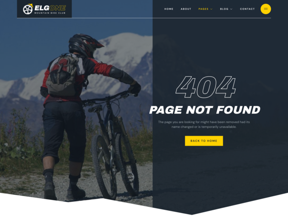 Elgone  Cycling amp Mountain Bike Club Elementor Template Kit TFx
