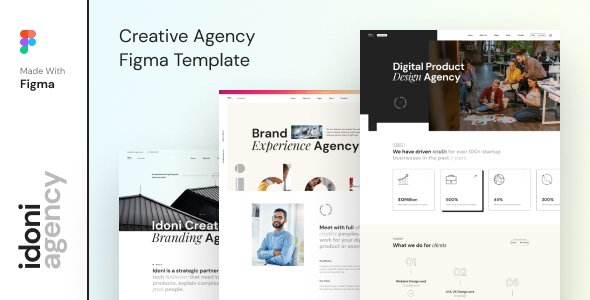 Idoni  Creative Agency Figma Template TFx