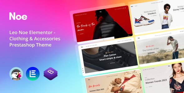 Leo Noe Elementor - Clothing amp Accessories Prestashop Theme TFx