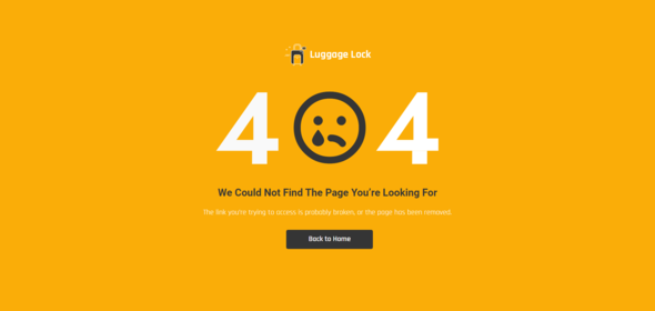 Luggage Lock - Elementor Template Kit TFx
