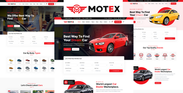Motex - Car Dealer And Automotive HTML5 Template TFx
