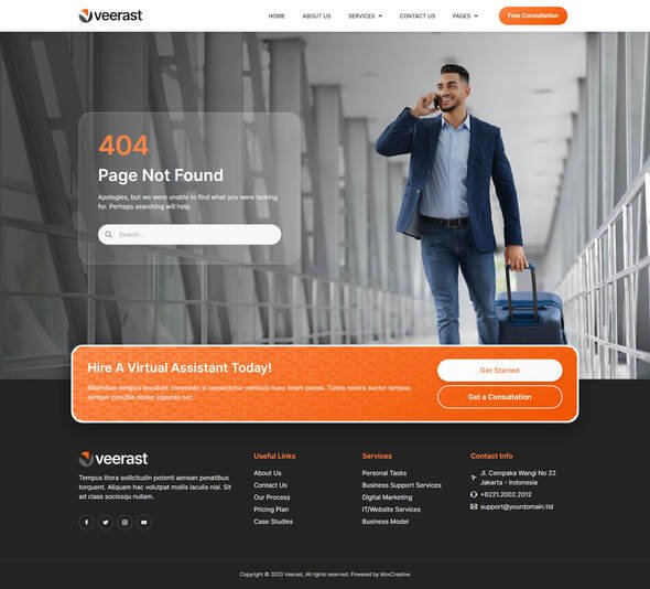 Veerast - Virtual Assistant Service Elementor Pro Template Kit TFx