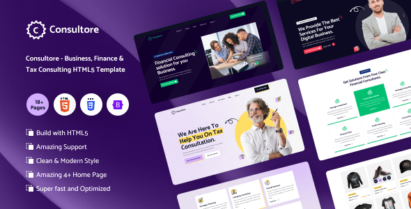Consultore - Business Finance amp Tax Consulting HTML5 Template TFx
