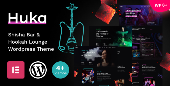 Huka - Shisha Bar amp Hookah Lounge WordPress Theme TFx