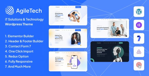 IT Agiletech  IT Solutions amp Technology WordPress Theme TFx