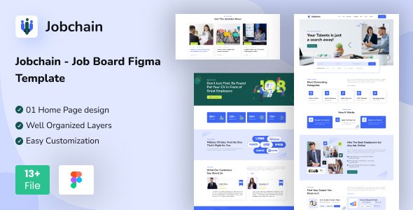 Jobchain - Job Board Figma Template TFx