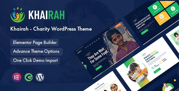 Khairah - Charity WordPress Theme TFx WordPress