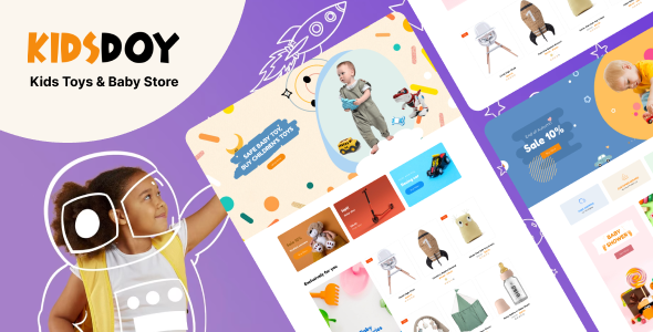 Kidsdoy  Baby Shop and Children Store WordPress TFx
