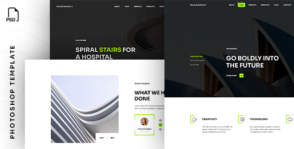 Ruizarch - Architecture amp Design PSD Template TFx
