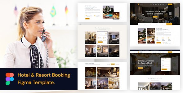 Tavern - Hotel amp Resort Booking Figma Template TFx