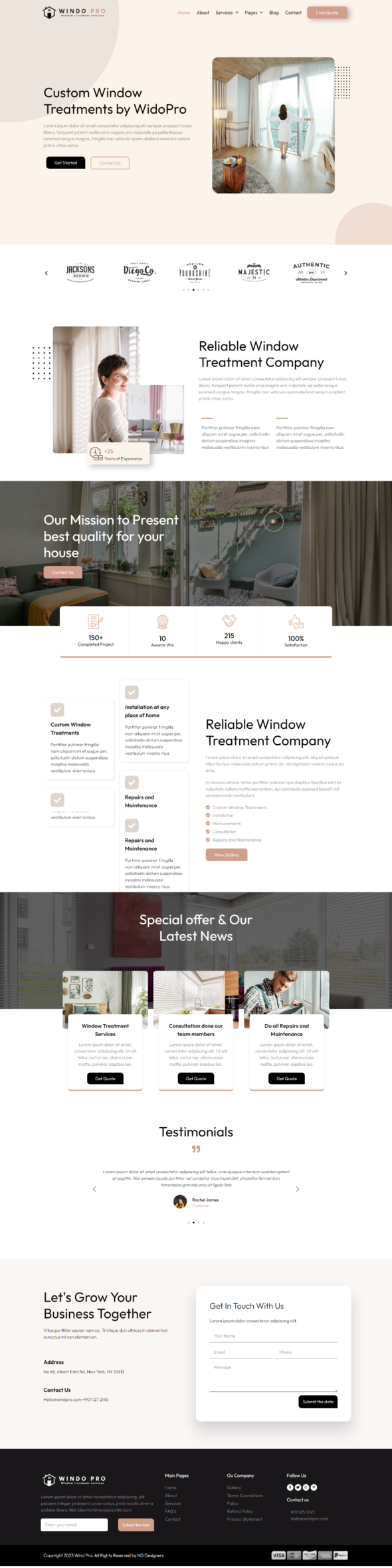 Windo - Window Treatments Template Kit TFx