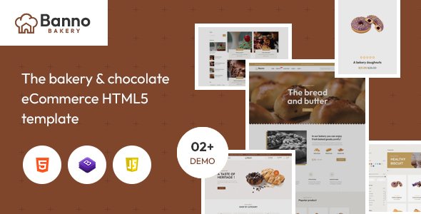 Banno - The Bakery amp Chocolate eCommerce HTML5 Template TFx