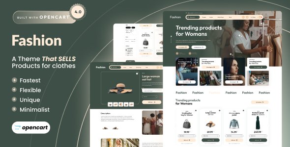 Fashion - Opencart 4 eCommerce Theme TFx