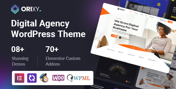 Orixy - Creative Digital Agency TFx WordPress