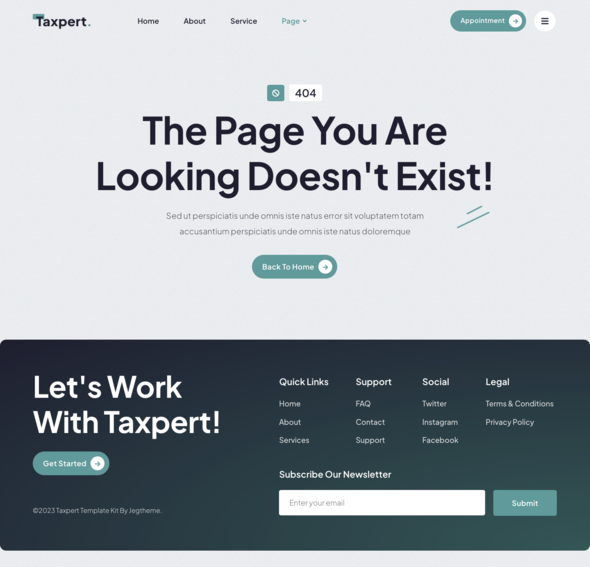 Taxpert  Tax Advisor amp Consulting Elementor Template Kit TFx