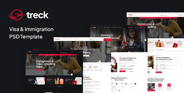 Treck - Visa amp Immigration PSD Template TFx