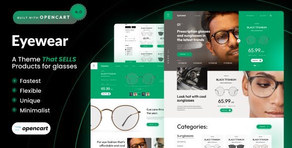 Eyewear - Opencart 4 Sunglasses Store Template TFx