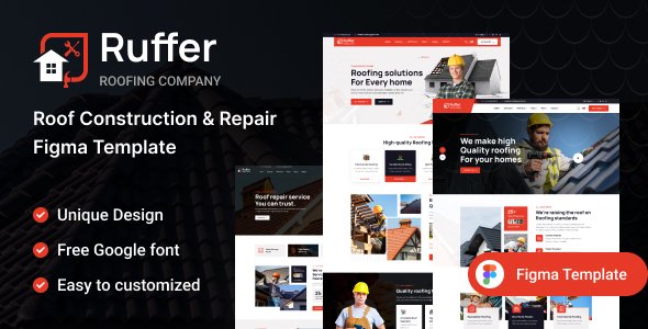 Ruffer - Roof construction amp Repair Figma Template TFx