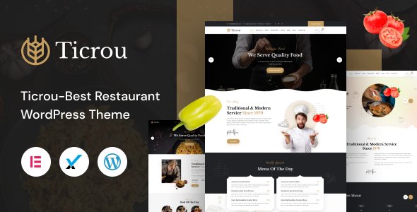 Ticrou - Restaurant WordPress Theme TFx