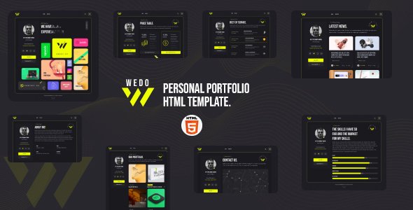 Wedo - Personal Portfolio HTML Template TFx