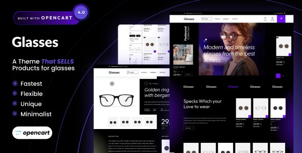 Glasses - Opencart 4 Eyeglasses Store Template TFx