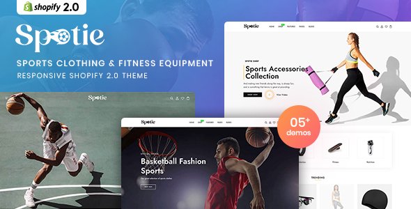 Spotie - Sports Clothing amp Fitness Equipment Shopify 20 Theme TFx