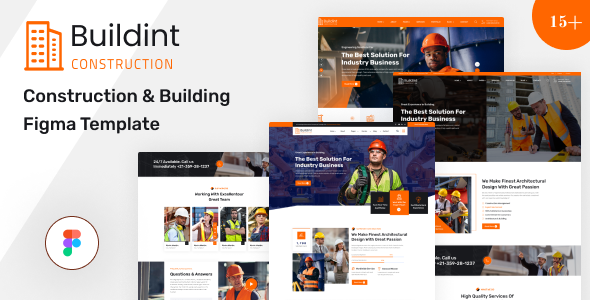Buildint - Construction amp Building Figma Template TFx