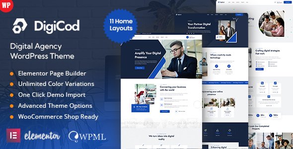 Digicod - Digital Agency WordPress Theme TFx