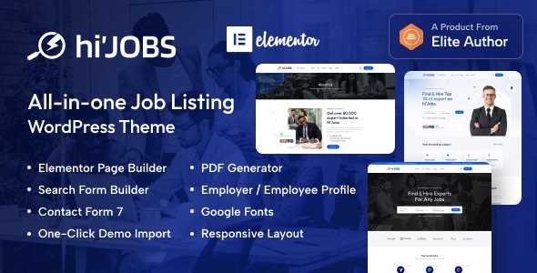 HiJobs - Job Listing WordPress Theme TFx