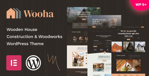 Wooha - Wooden House Construction amp Woodworks WordPress Theme TFx