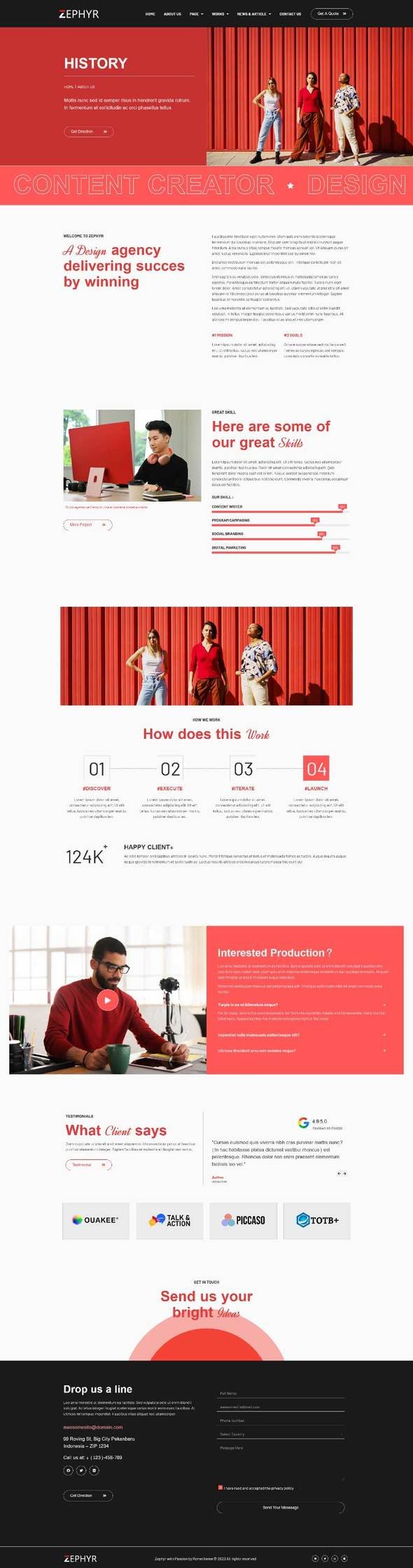 Zephyr - Creative Digital Agency Elementor Template Kit TFx