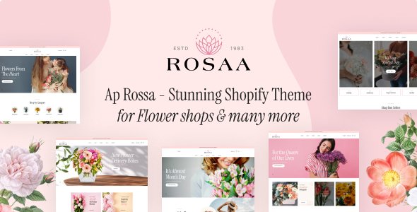 Ap Rosaa - Flower Shop Shopify Theme TFx