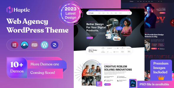 Haptic - Web Design Agency WordPress Theme TFx