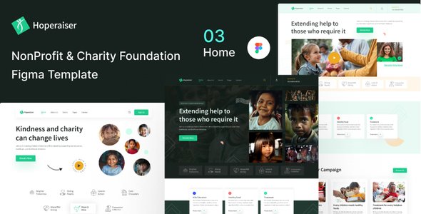 Hoperaiser Charity Figma Template TFx