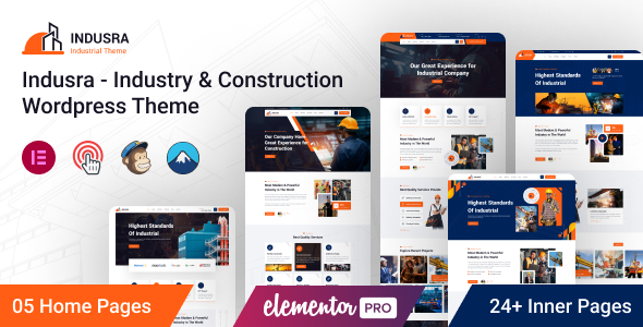 Indusra - Construction WordPress Theme TFx