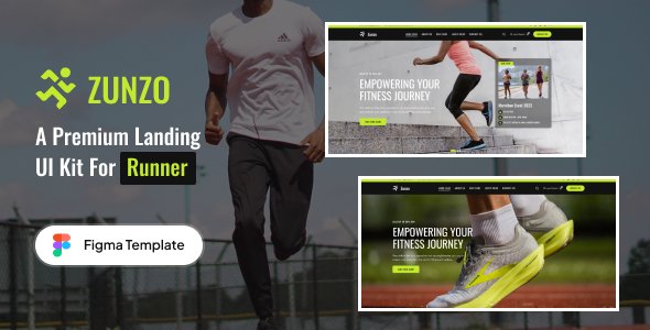 Zunzo - Running Club and Sports Figma Template TFx