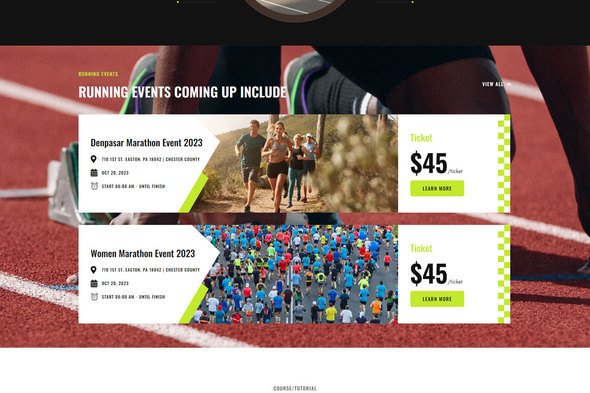 Zunzo - Running Club amp Sports Elementor Pro Template Kit TFx