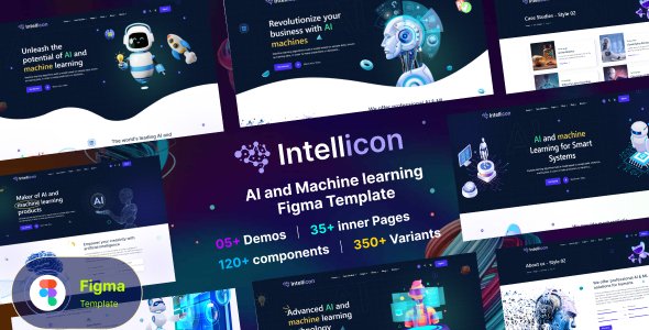 Intellicon - AI amp Machine Learning Figma Template TFx