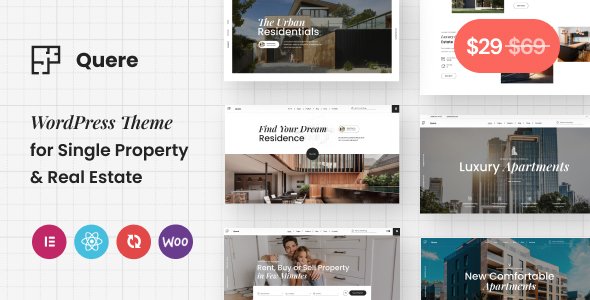 Quere - Real Estate amp Apartments WordPress Theme TFx