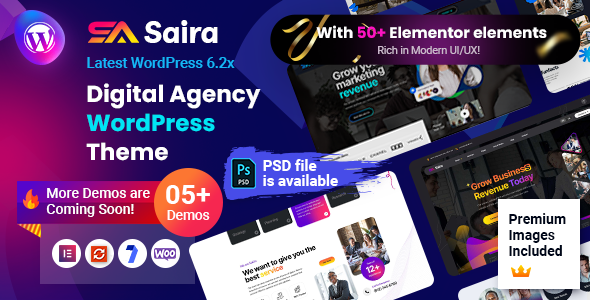 Saira - Digital Agency Creative Portfolio Theme TFx