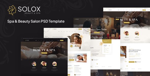 Solox - Spa amp Beauty Salon PSD Template TFx