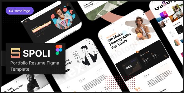 Spoli - Personal Portfolio Figma Template TFx