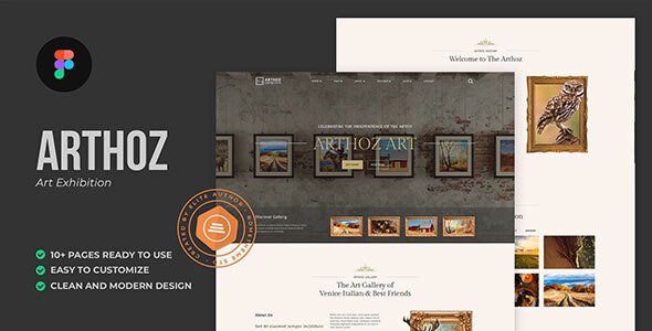 Arthoz - Art Exhibition Figma Template TFx