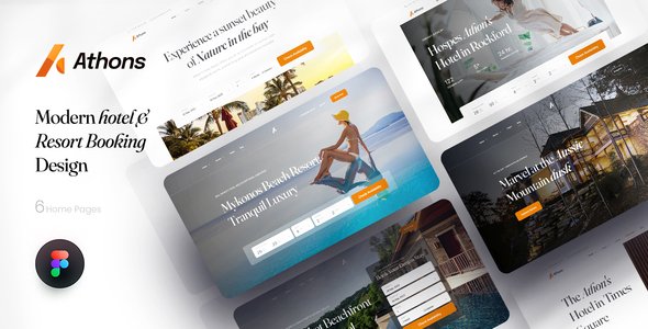 Athons - Hotel amp Resort Booking Figma Template TFx
