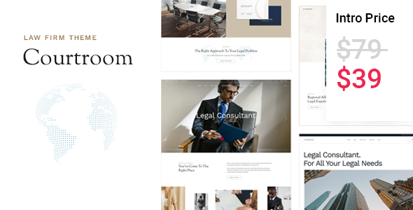 Courtroom - Lawyer and Law Firm Theme TFx