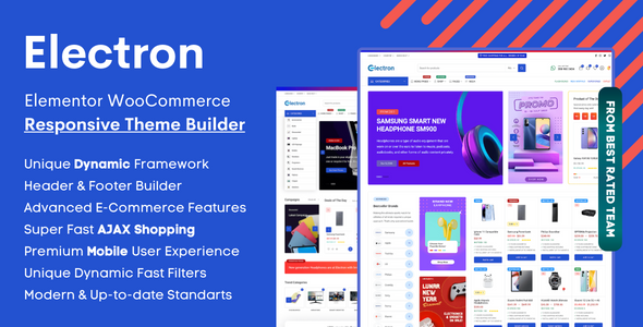 Electron - Elementor Electronics Store WooCommerce Theme TFx