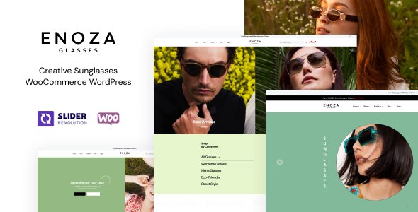 Enoza  Glasses WooCommerce Theme TFx WordPress